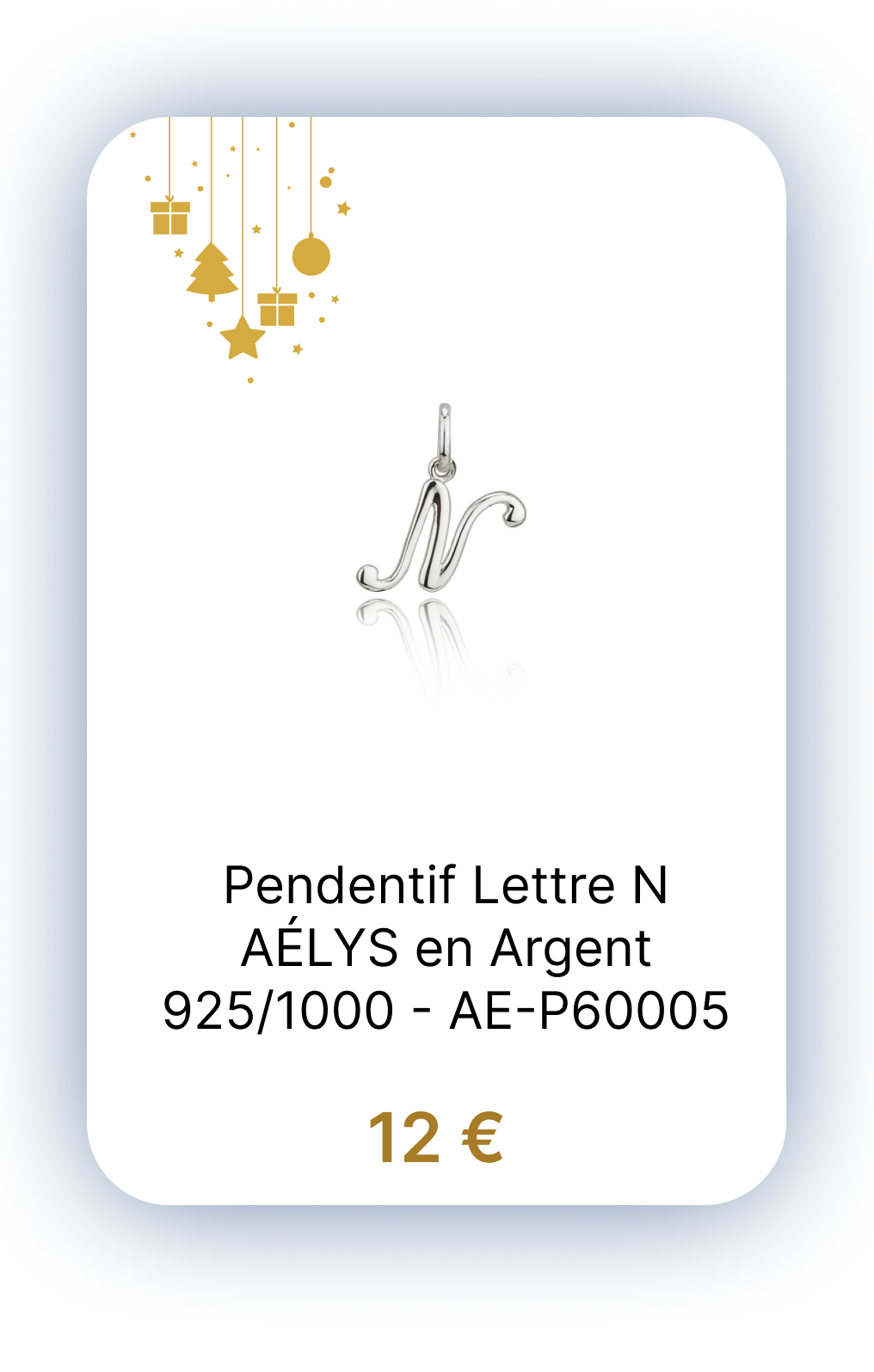 Pendentif Lettre N AÉLYS en Argent 925-1000 - AE-P60005.png