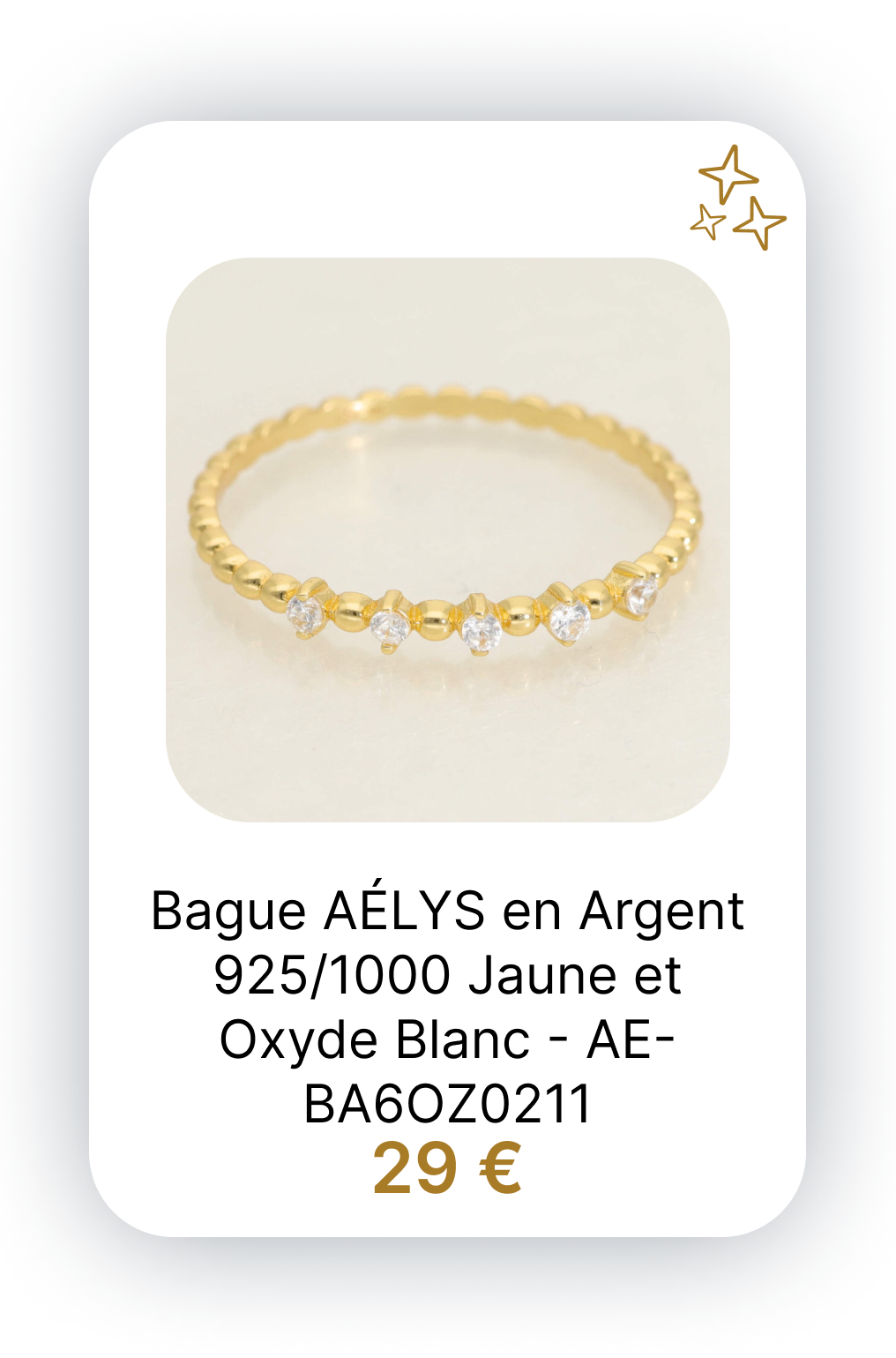 Bague AÉLYS en Argent 925 1000 Jaune et Oxyde Blanc - AE-BA6OZ0211.png