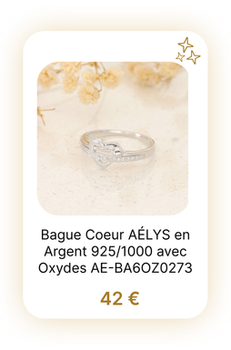 Bague Coeur AÉLYS en Argent 925-1000 avec Oxydes - AE-BA6OZ0273.png