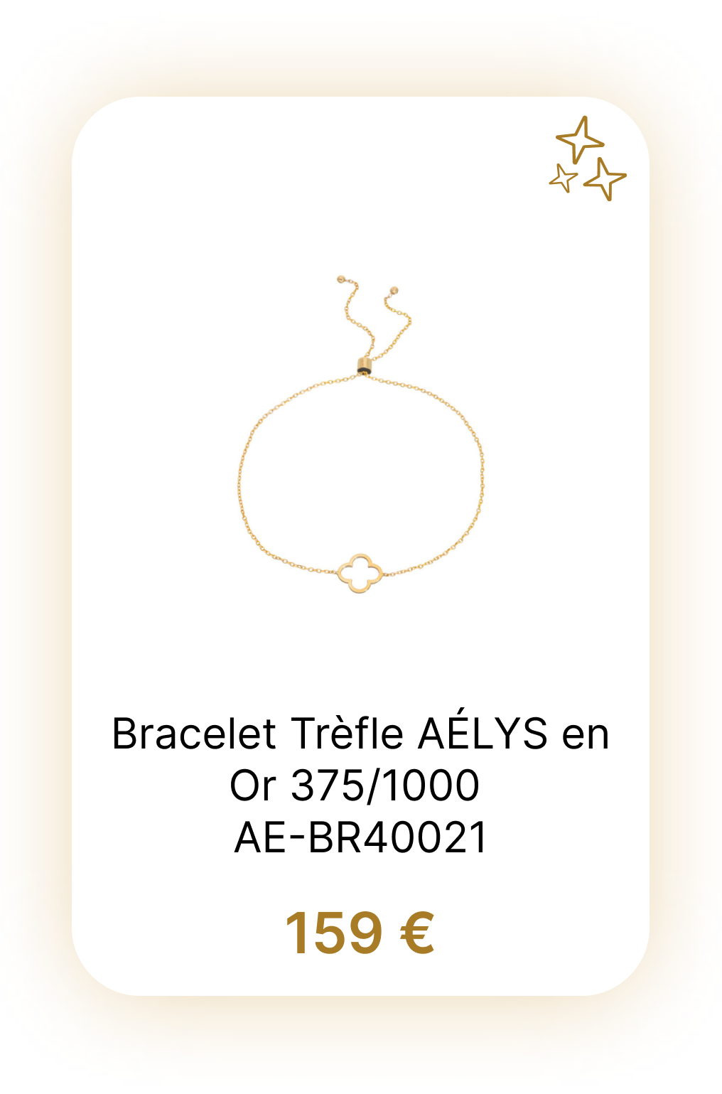 Bracelet Trèfle AÉLYS en Or 375-1000 - AE-BR40021_1.png