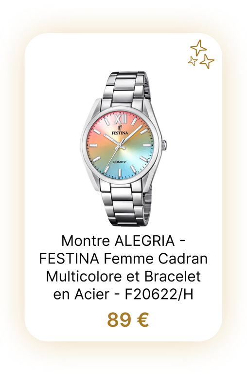 Montre ALEGRIA - FESTINA Femme Cadran Multicolore et Bracelet en Acier - F20622-H.png
